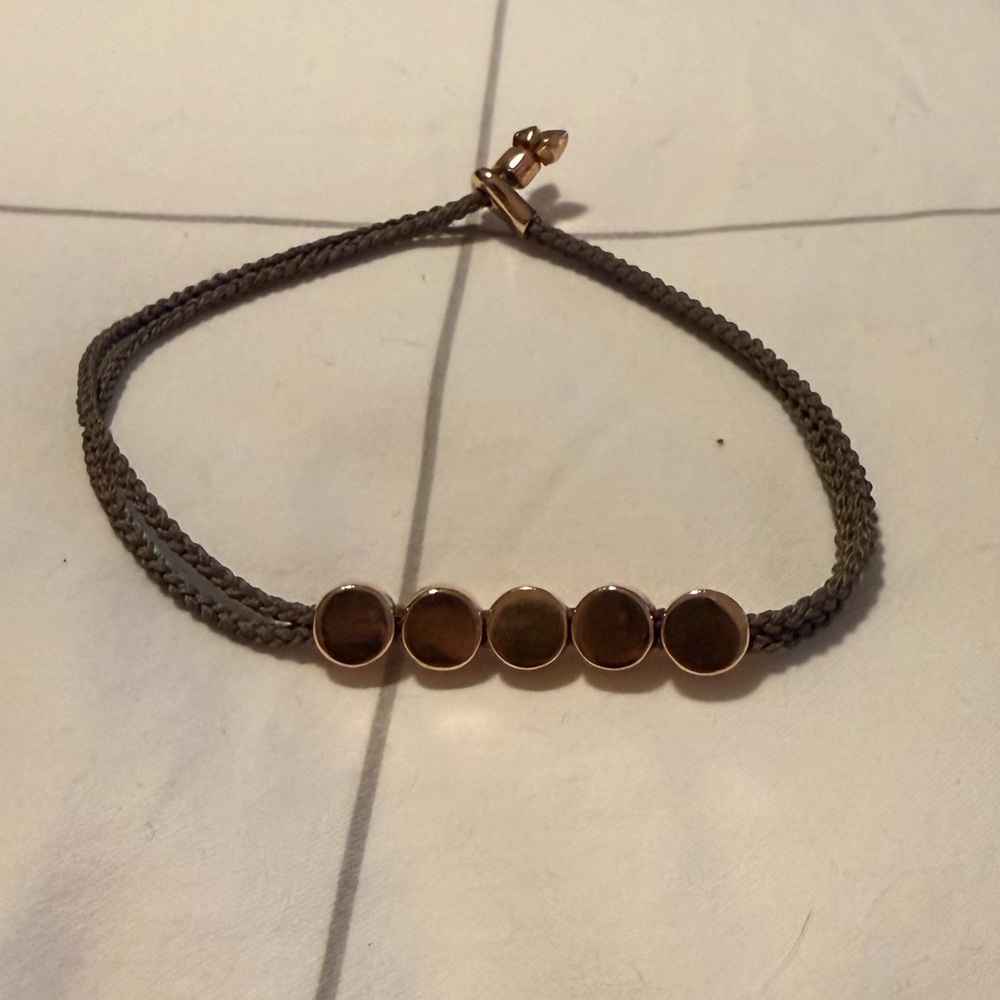 Monica Vinader Women’s Rose Gold Linear Friendship Bracelet